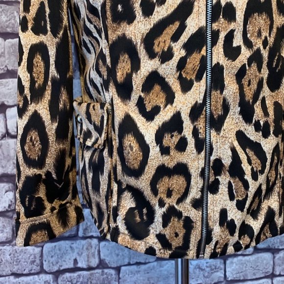 Lisa International Animal Print Jacket Size PS - Picture 3 of 11